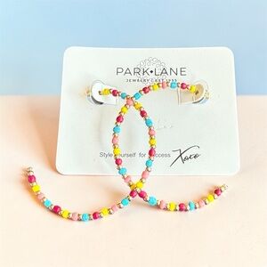 Park Lane Vibrant Multicolor Beaded Hoops